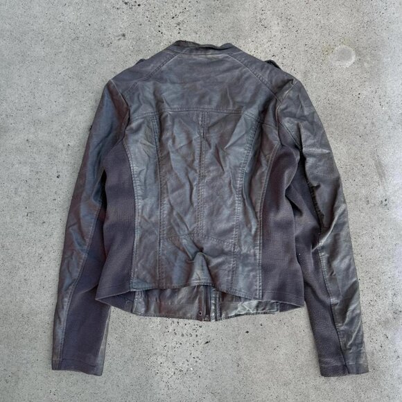 2000s fitted leather jacket - Picture 5 of 8